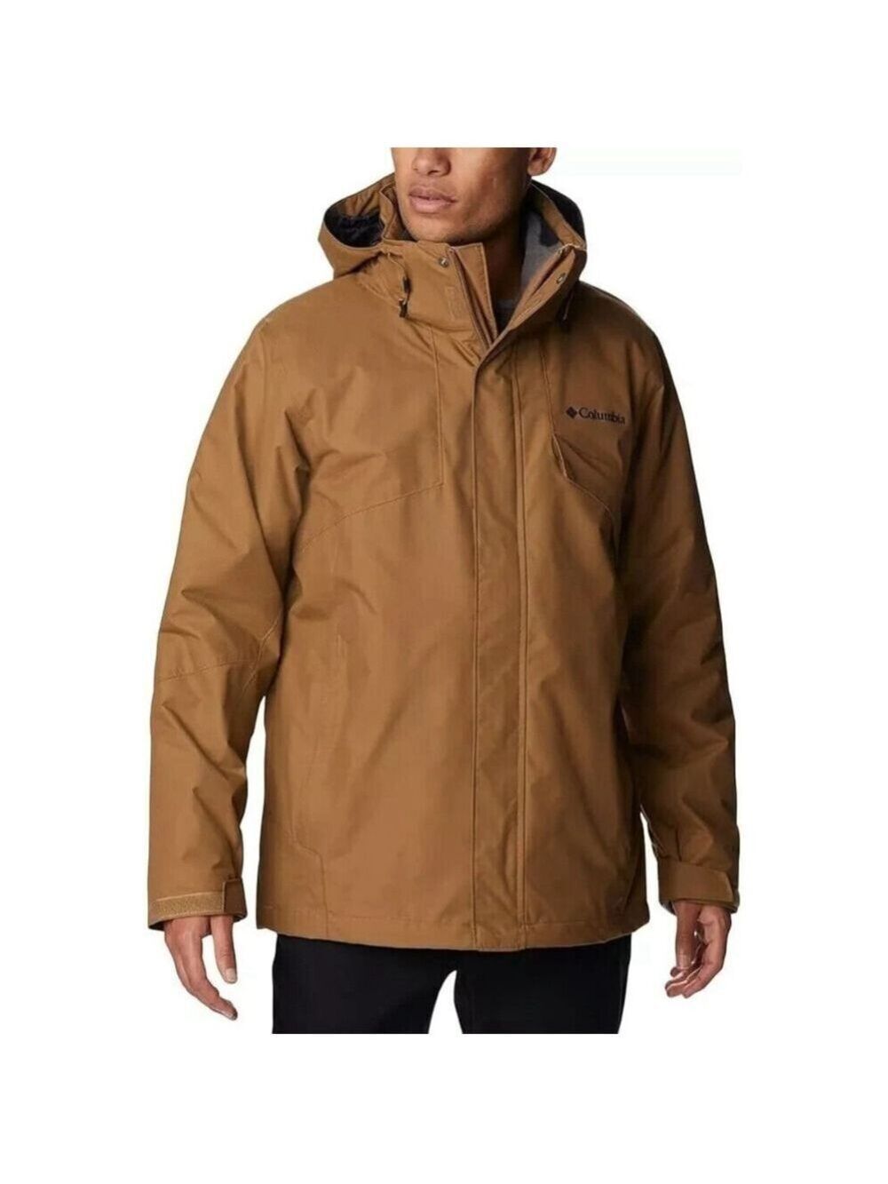 Columbia Men's Bugaboo III Fleece Interchange Jacket Size Large in Brown NWT